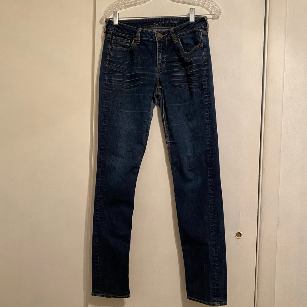 NY&C Curvy Skinny Dark Blue Denim Jeans/Pants, Women’s Size 4 Average